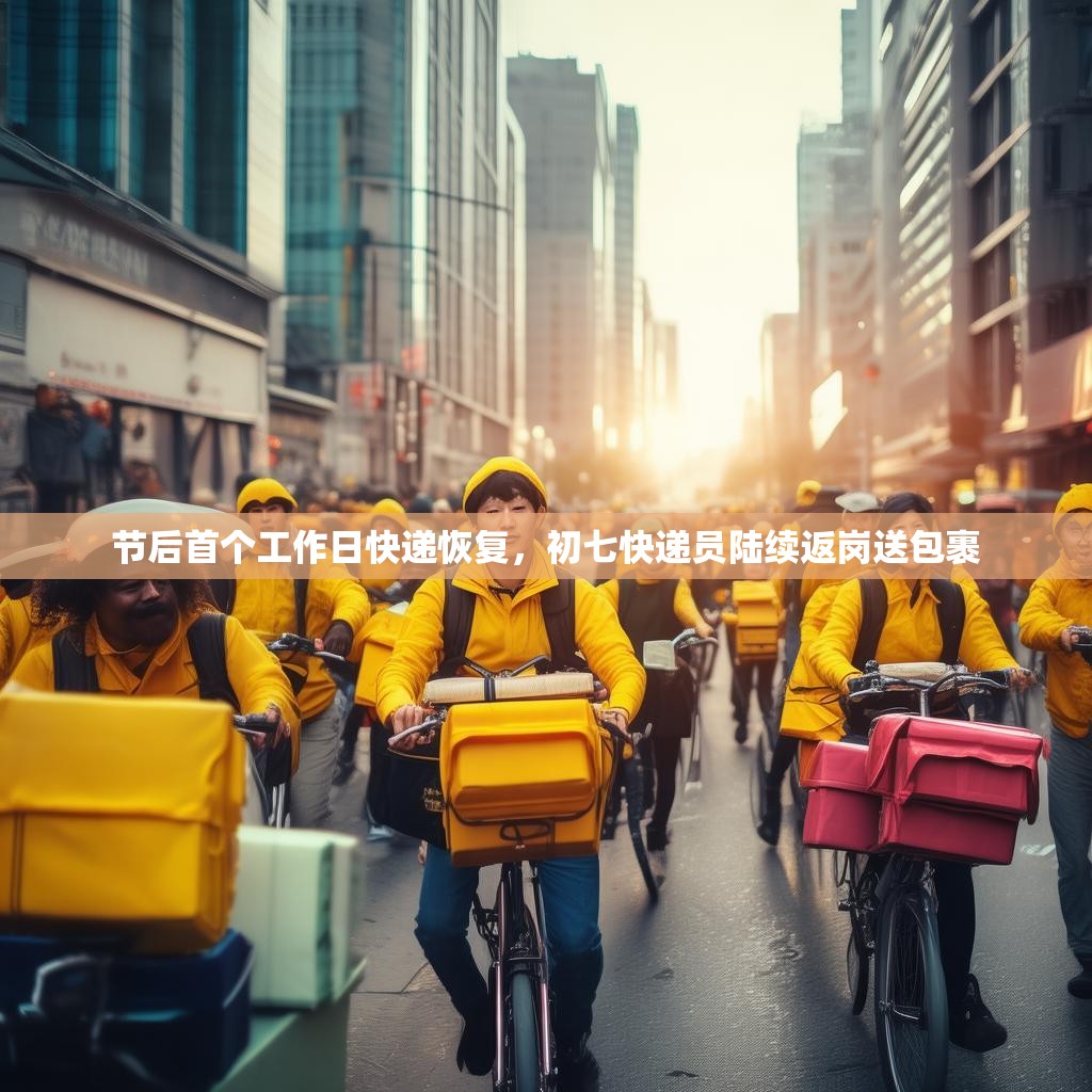 节后首个工作日快递恢复,初七快递员陆续返岗送包裹