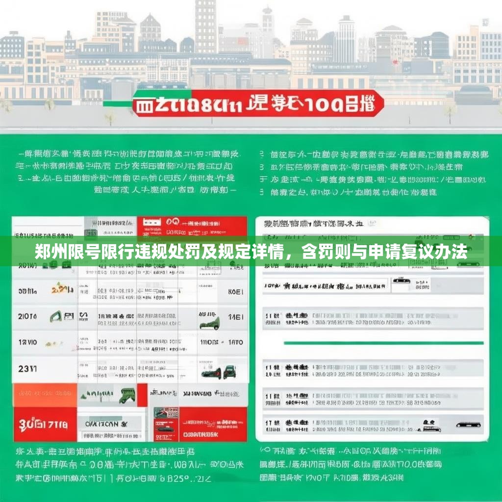 郑州限号限行违规处罚及规定详情，含罚则与申请复议办法