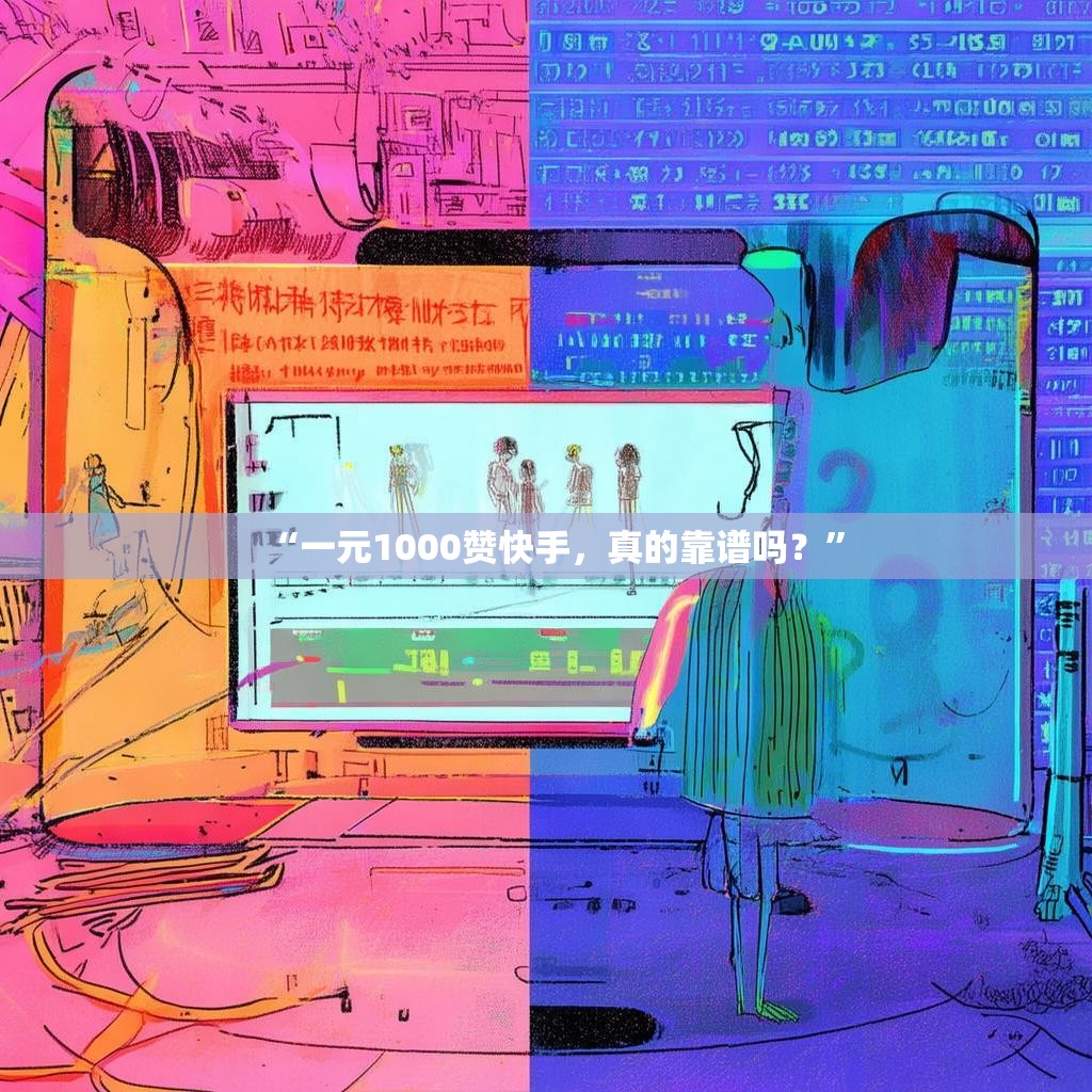 “一元1000赞快手,真的靠谱吗?”