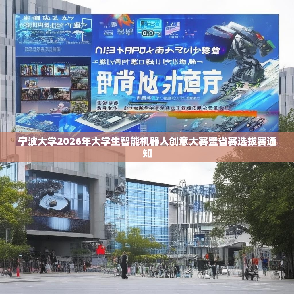 宁波大学2026年大学生智能机器人创意大赛暨省赛选拔赛通知