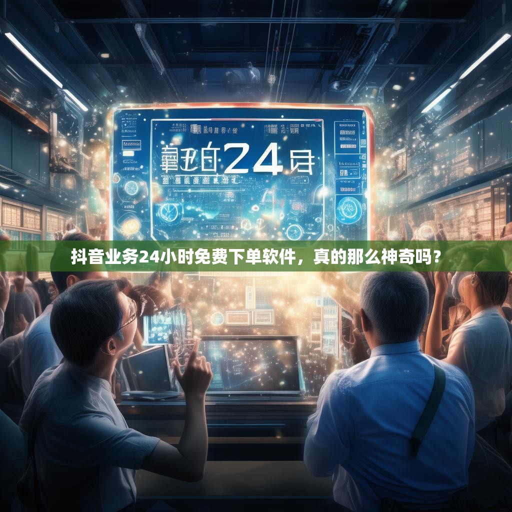 抖音业务24小时免费下单软件，真的那么神奇吗？