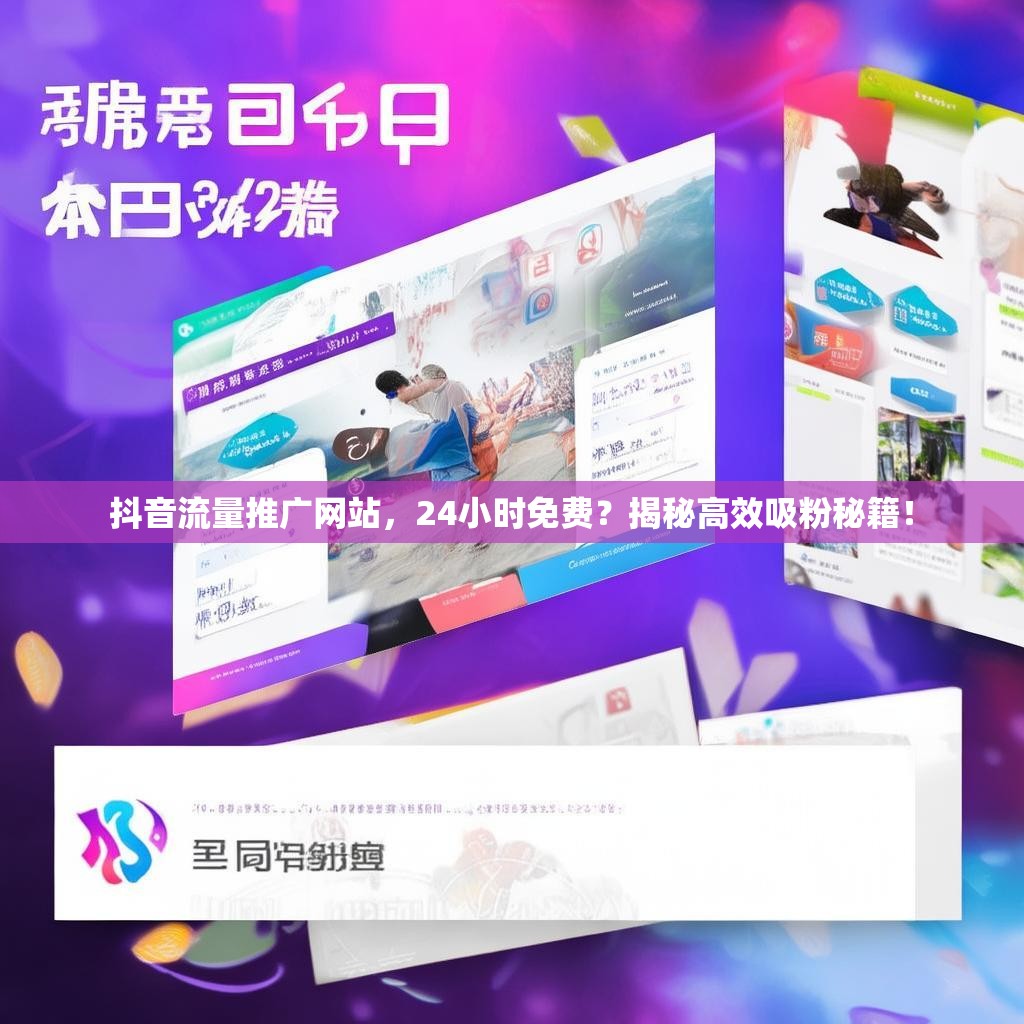 抖音流量推广网站，24小时免费？揭秘高效吸粉秘籍！