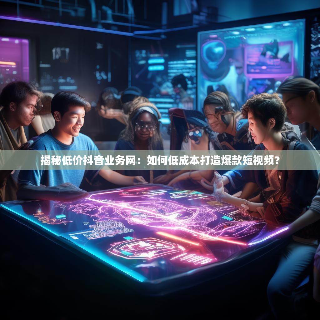 揭秘低价抖音业务网：如何低成本打造爆款短视频？