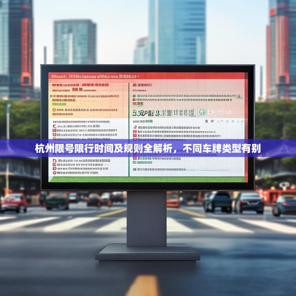 杭州限号限行时间及规则全解析，不同车牌类型有别