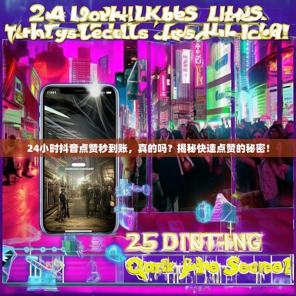 24小时抖音点赞秒到账，真的吗？揭秘快速点赞的秘密！