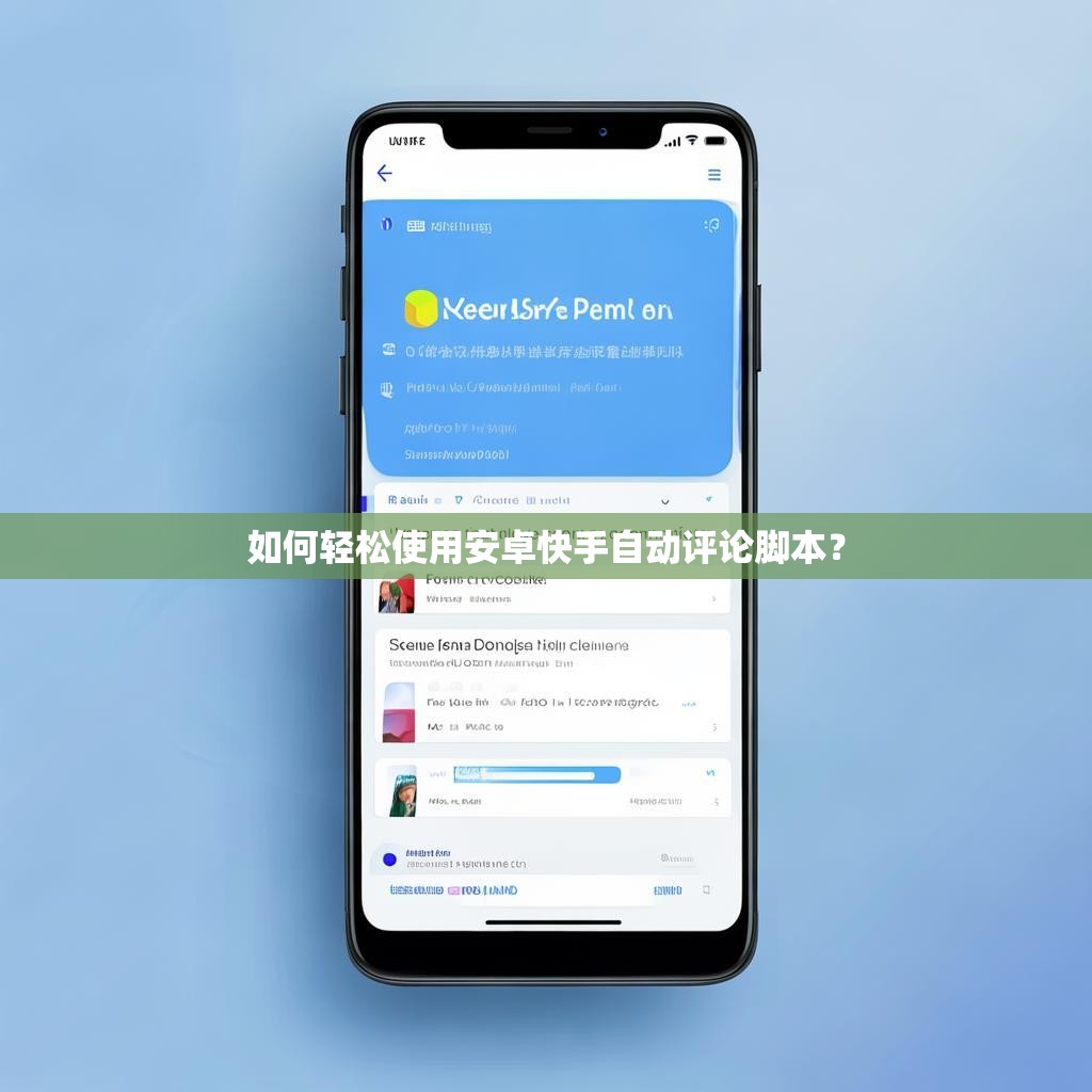 如何轻松使用安卓快手自动评论脚本?