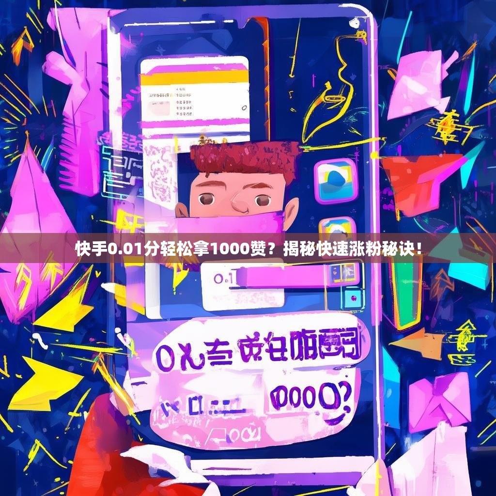 快手0.01分轻松拿1000赞？揭秘快速涨粉秘诀！