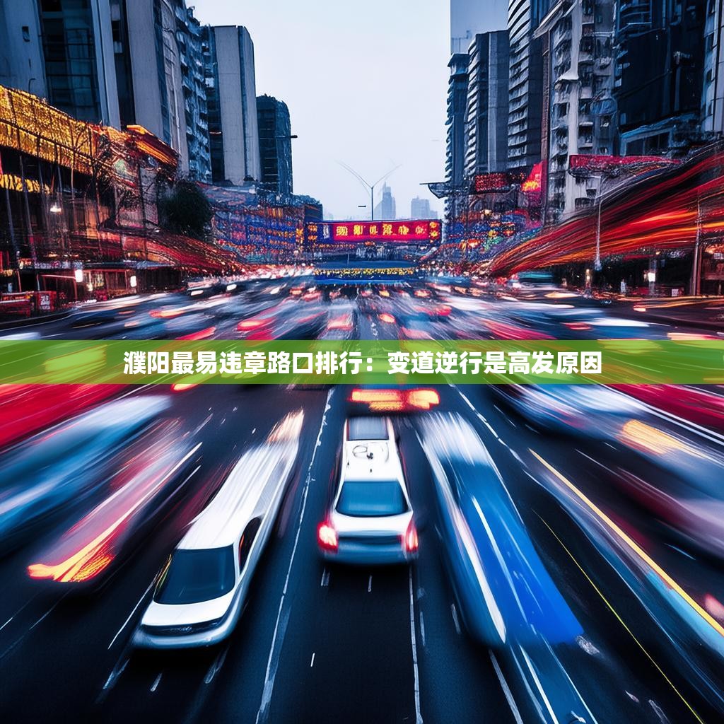 濮阳最易违章路口排行:变道逆行是高发原因