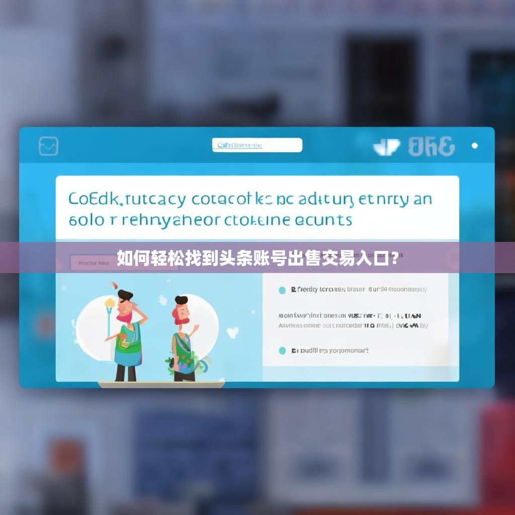 如何轻松找到头条账号出售交易入口?