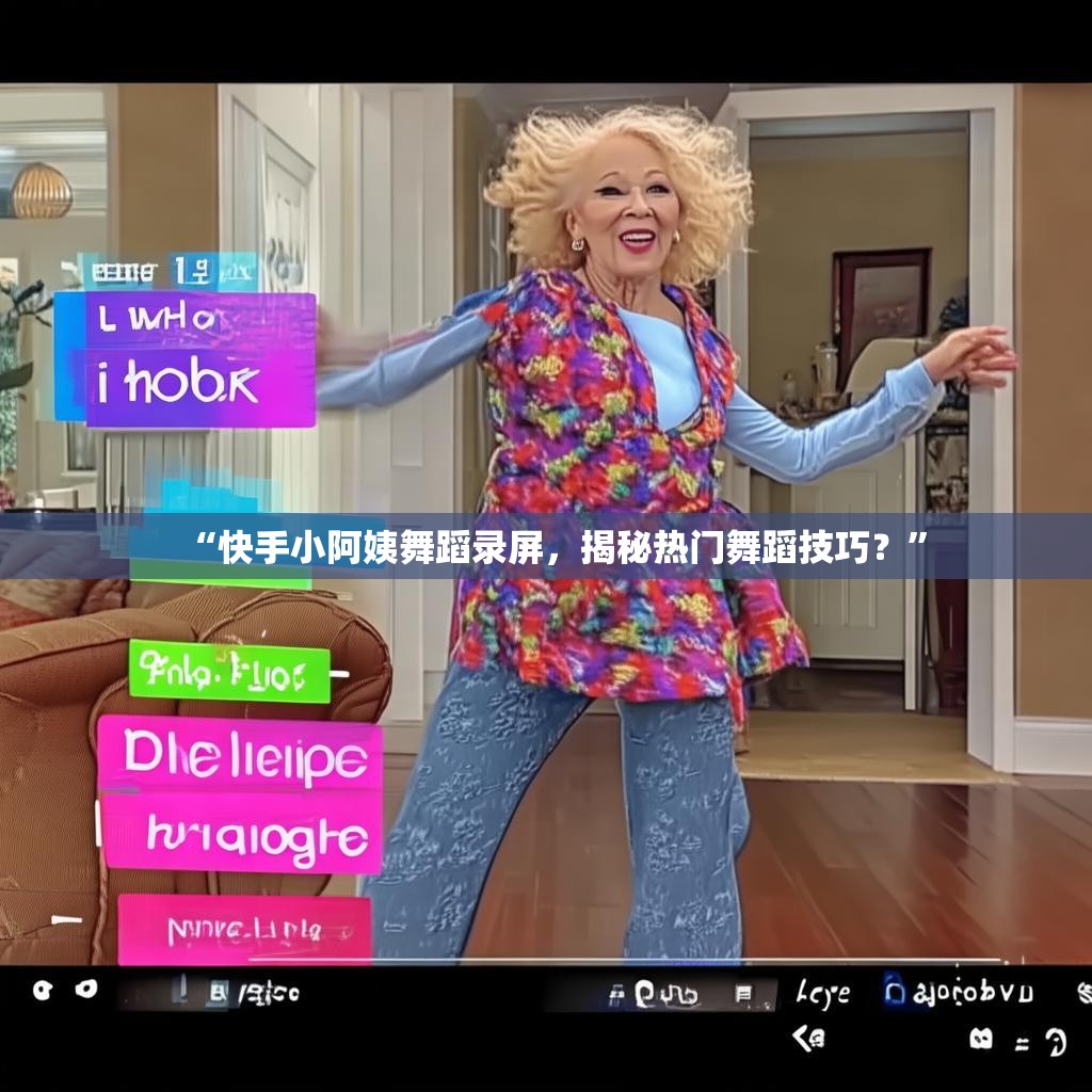 “快手小阿姨舞蹈录屏,揭秘热门舞蹈技巧?”