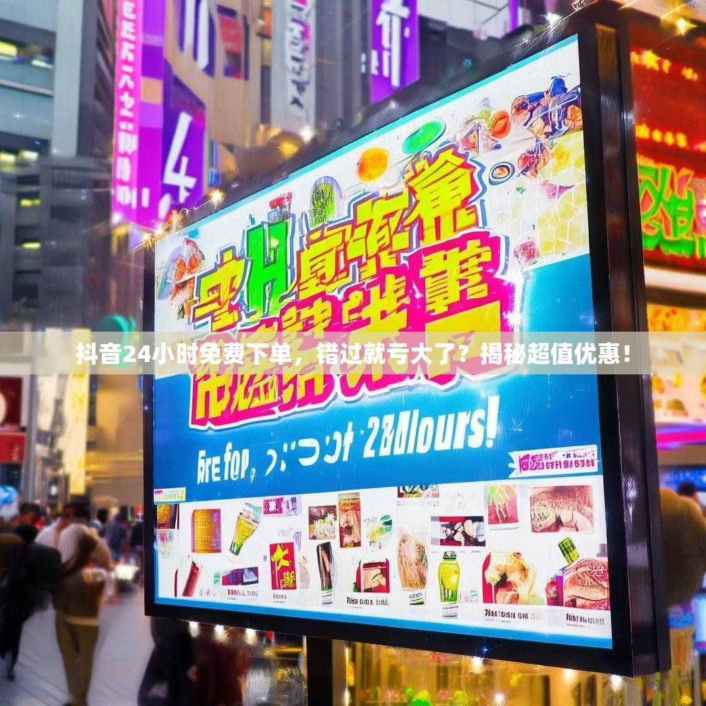 详细阅读:抖音24小时免费下单,错过就亏大了?揭秘超值优惠! 抖音24小时免费下单,错过就亏大了?揭秘超值优惠!