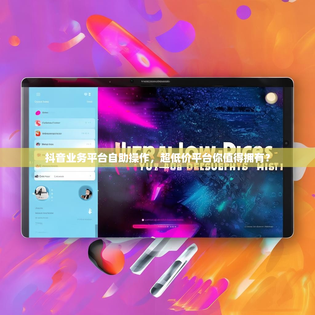 抖音业务平台自助操作,超低价平台你值得拥有?