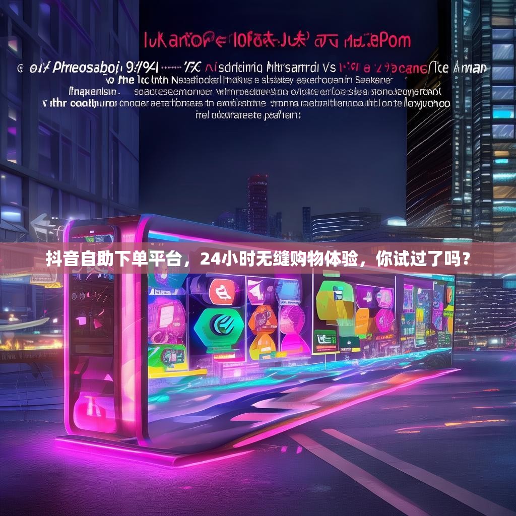 抖音自助下单平台，24小时无缝购物体验，你试过了吗？